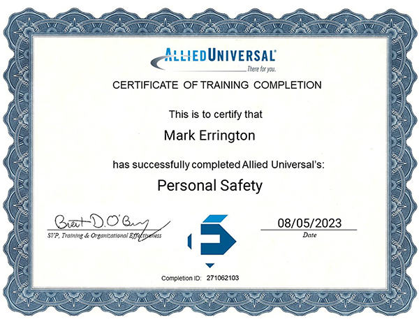 Allied Universal Personal Safety